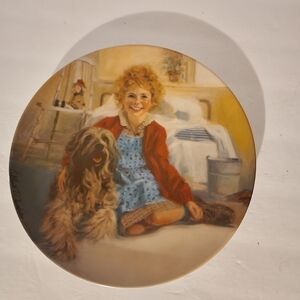 1982 Vintage Edwin Knowles 1st Issue Annie and Sandy Collector's Plate
